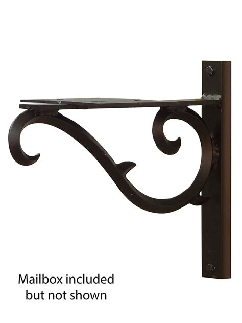 decrotice metal bailbhox brackets|Decorative Mailbox Brackets .